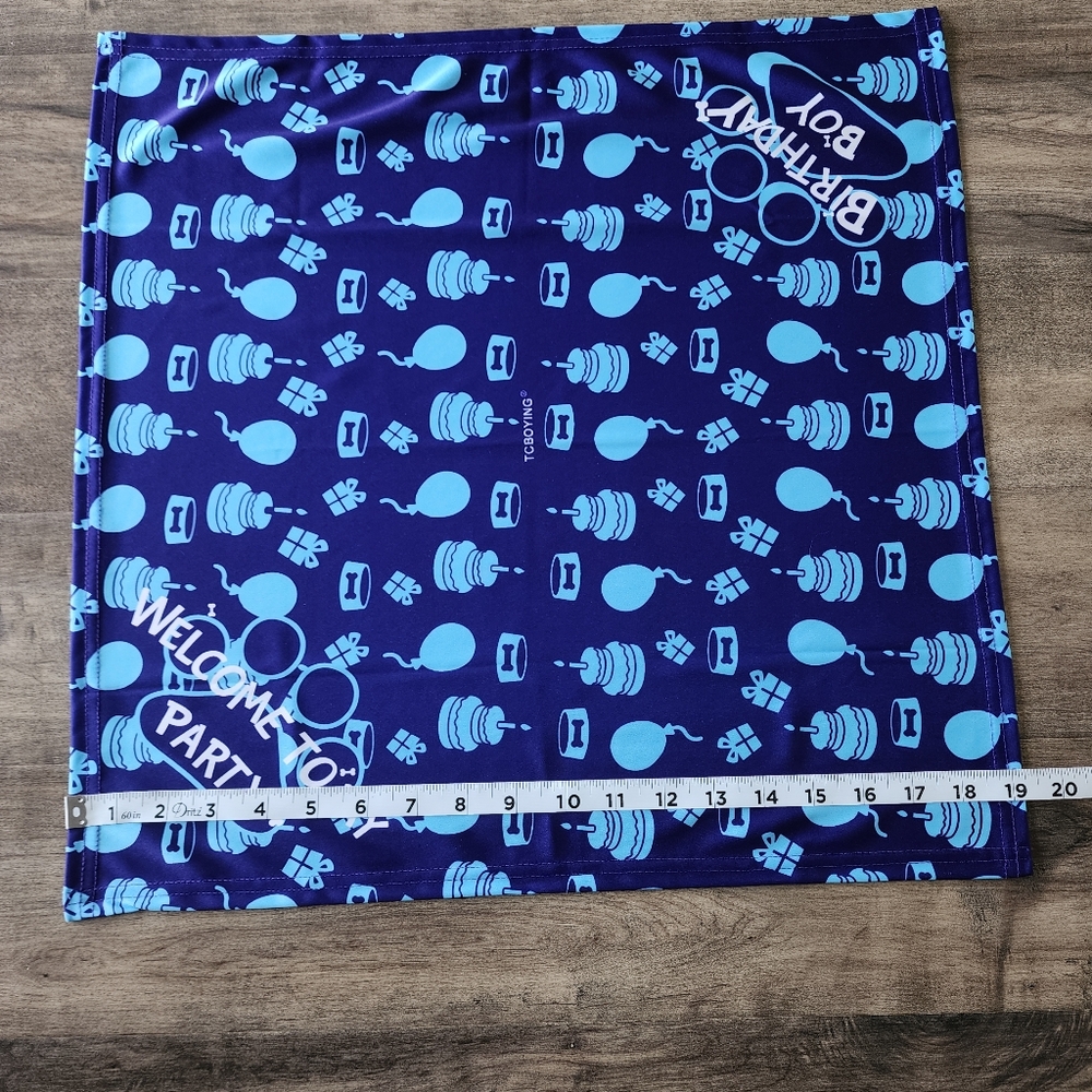 Dog Birthday Boy Welcome To My Party Bandana OSFM - Picture 10 of 13